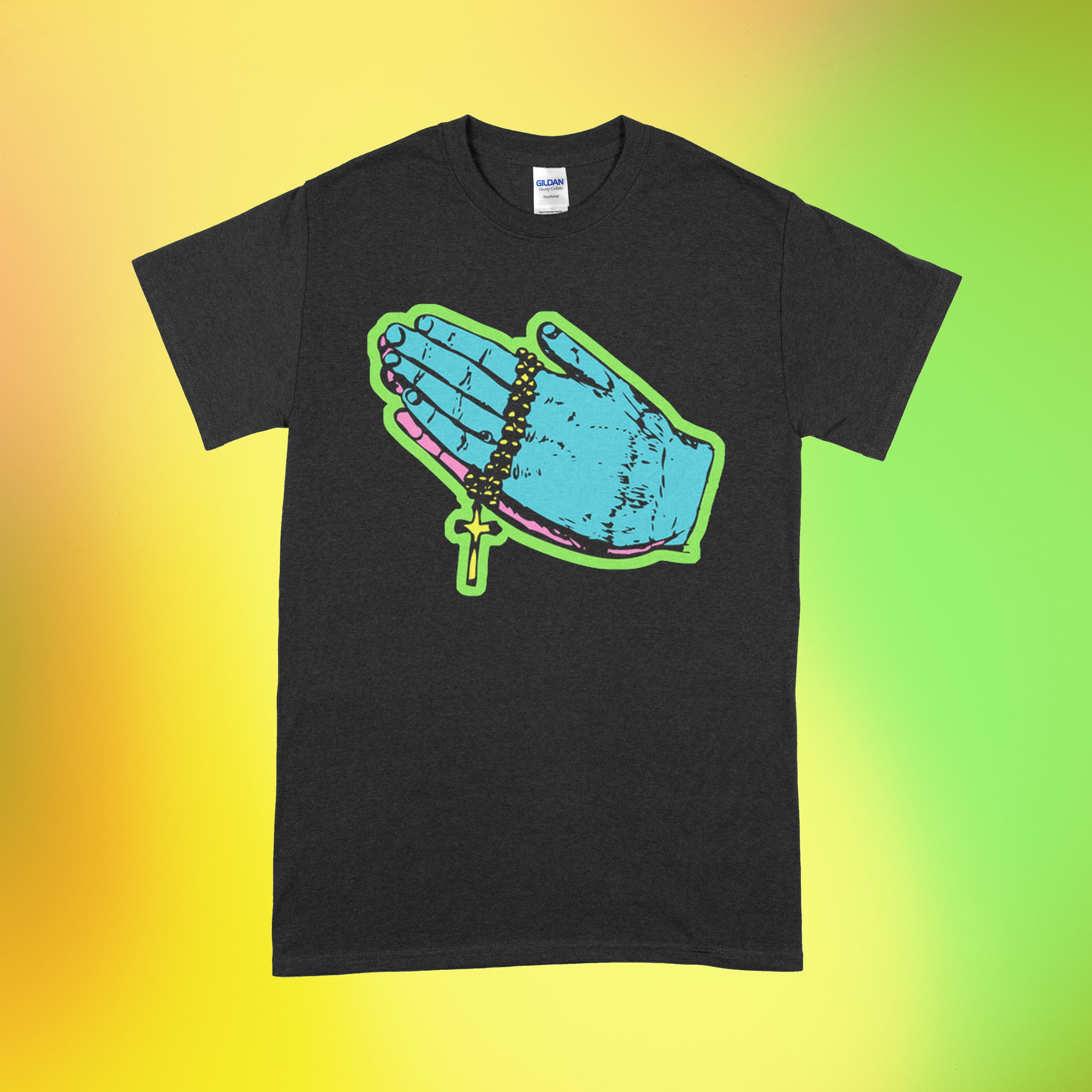 Prayer Hands with Rosary T-Shirt